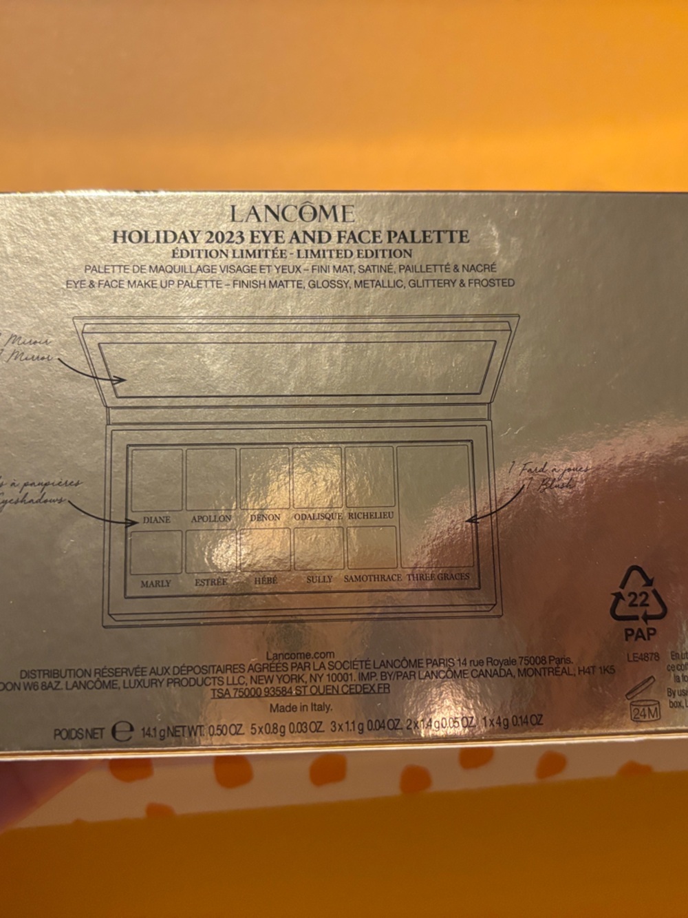 Lancôme Holiday 2023 Eyeshadow Face Palette Limited Edition NEW in box - Picture 3 of 4